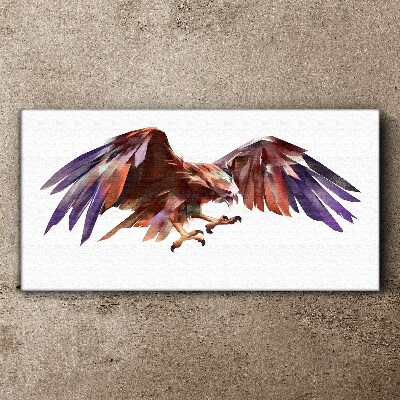 Foto auf leinwand Dynamischer Flug des Adlers