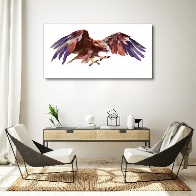 Foto auf leinwand Dynamischer Flug des Adlers