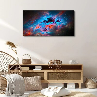 Foto auf leinwand Kosmischer Tanz der Farben