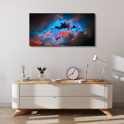 Foto auf leinwand Kosmischer Tanz der Farben