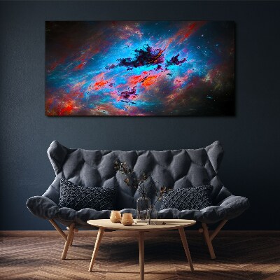 Foto auf leinwand Kosmischer Tanz der Farben