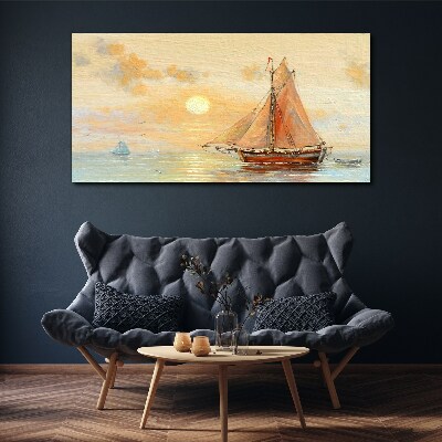 Foto auf leinwand Ein ruhiger Morgen auf See