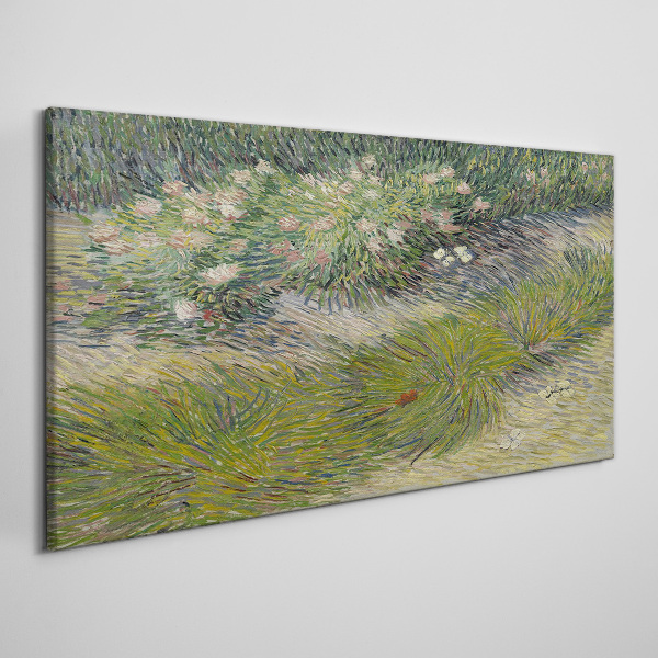 Foto auf leinwand Blumen im Gras