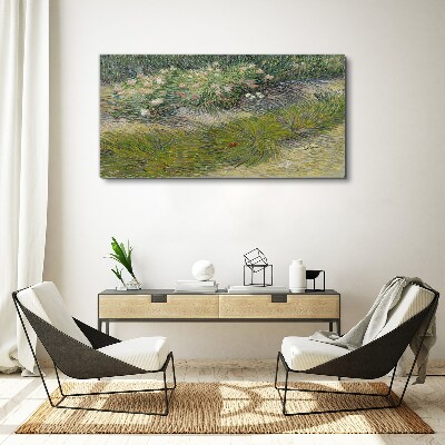Foto auf leinwand Blumen im Gras