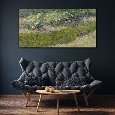 Foto auf leinwand Blumen im Gras