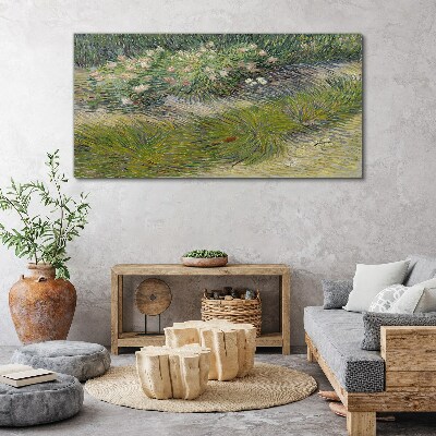 Foto auf leinwand Blumen im Gras