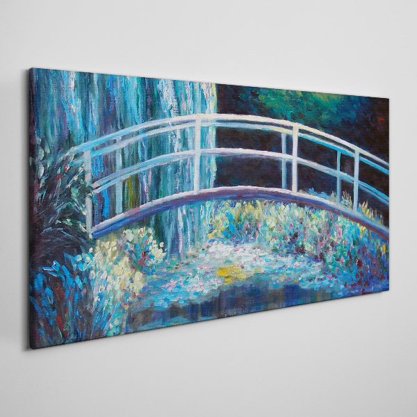 Foto auf leinwand Brücke auf dem Wasser