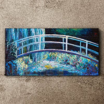 Foto auf leinwand Brücke auf dem Wasser