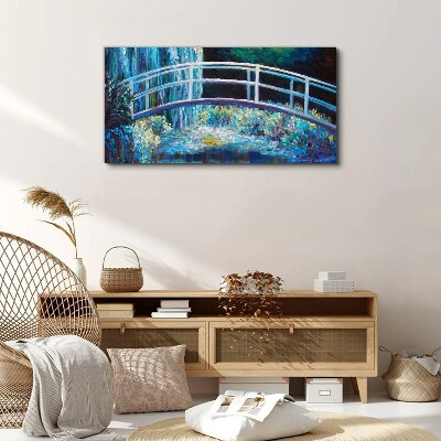 Foto auf leinwand Brücke auf dem Wasser