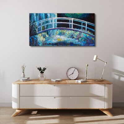 Foto auf leinwand Brücke auf dem Wasser