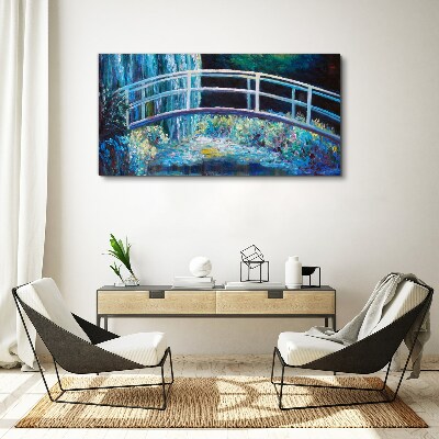 Foto auf leinwand Brücke auf dem Wasser
