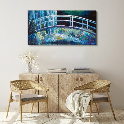 Foto auf leinwand Brücke auf dem Wasser