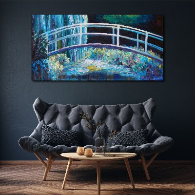 Foto auf leinwand Brücke auf dem Wasser