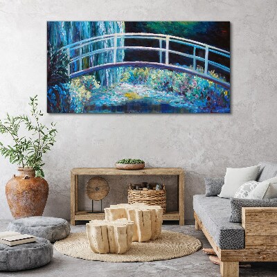 Foto auf leinwand Brücke auf dem Wasser