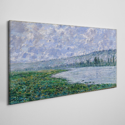 Foto auf leinwand Die Seine bei Vétheuil Monet