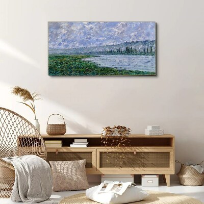 Foto auf leinwand Die Seine bei Vétheuil Monet