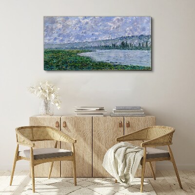 Foto auf leinwand Die Seine bei Vétheuil Monet