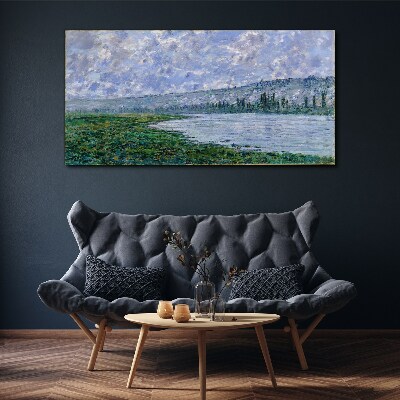 Foto auf leinwand Die Seine bei Vétheuil Monet