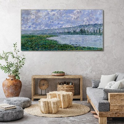 Foto auf leinwand Die Seine bei Vétheuil Monet