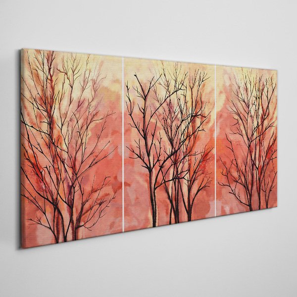 Foto auf leinwand Herbstbäume in Pastellfarben