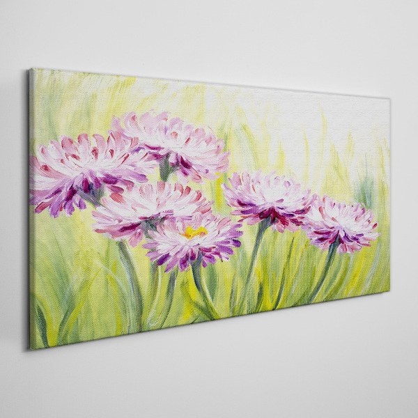 Foto auf leinwand Blumen auf einer Frühlingswiese