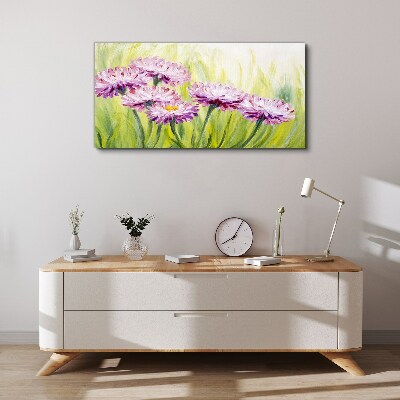 Foto auf leinwand Blumen auf einer Frühlingswiese