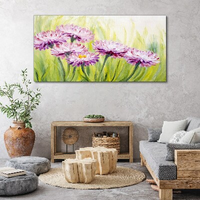 Foto auf leinwand Blumen Pflanzen Gras