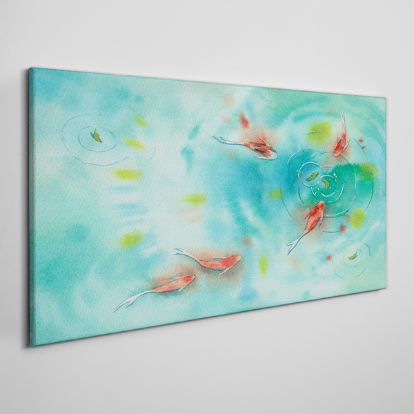 Foto auf leinwand Ruhiges Wasser mit Fischen