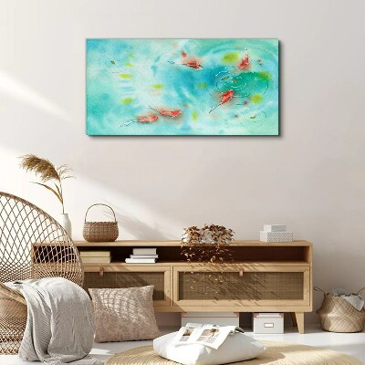 Foto auf leinwand Ruhiges Wasser mit Fischen