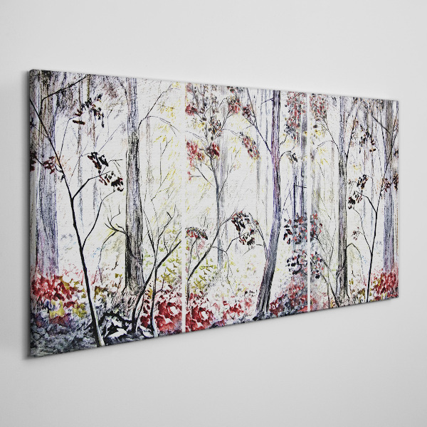 Bild auf leinwand Waldnebel