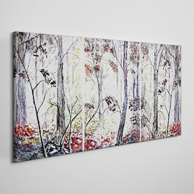 Bild auf leinwand Waldnebel