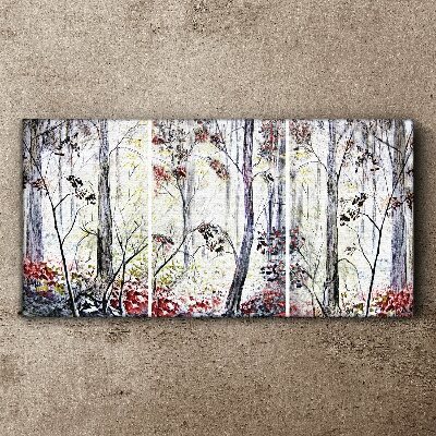 Bild auf leinwand Waldnebel