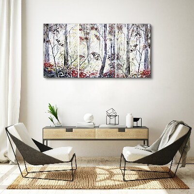 Bild auf leinwand Waldnebel