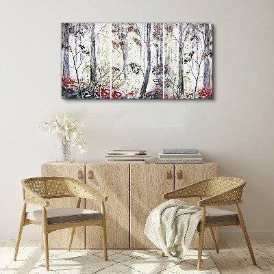 Bild auf leinwand Waldnebel