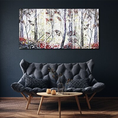 Bild auf leinwand Waldnebel