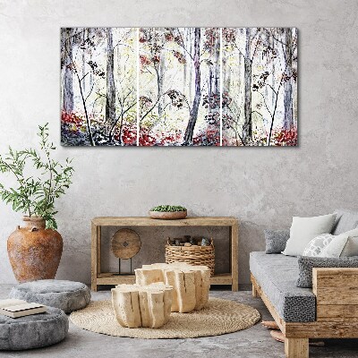 Bild auf leinwand Waldnebel