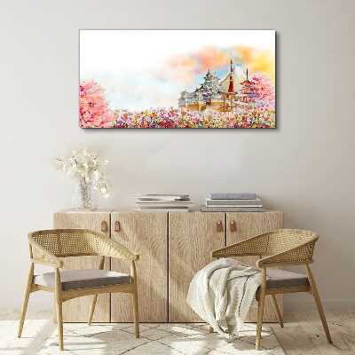 Foto auf leinwand Japanische Frühlingslandschaft