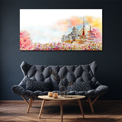 Foto auf leinwand Japanische Frühlingslandschaft