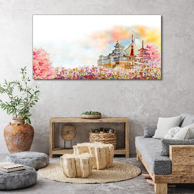 Foto auf leinwand Japanische Frühlingslandschaft