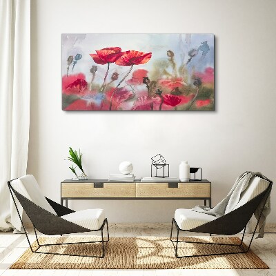 Foto auf leinwand Blumenträume in Pastelltönen