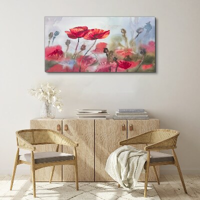 Foto auf leinwand Blumenträume in Pastelltönen