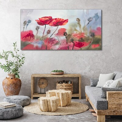 Foto auf leinwand Blumenträume in Pastelltönen