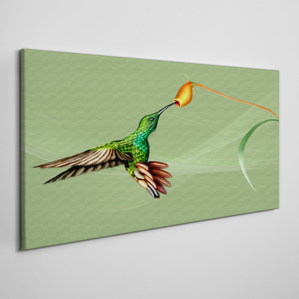 Foto auf leinwand Kolibri an einer Blume