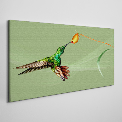 Foto auf leinwand Kolibri an einer Blume