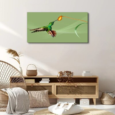 Foto auf leinwand Kolibri an einer Blume