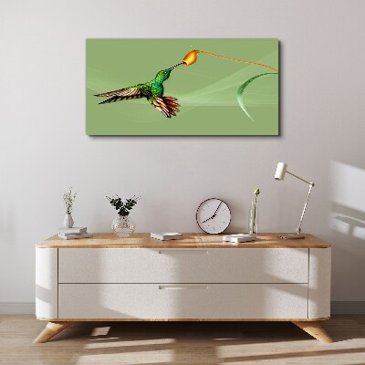 Foto auf leinwand Kolibri an einer Blume