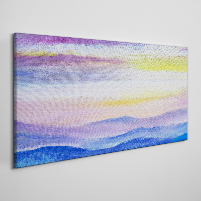 Foto leinwand Morgenlandschaft in Pastelltönen