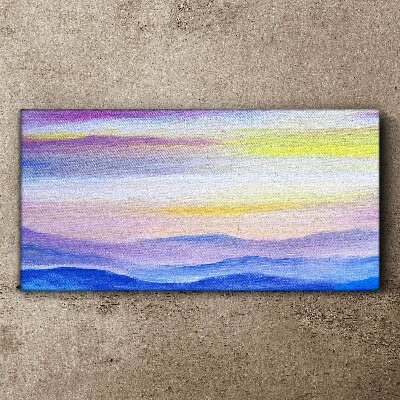 Foto leinwand Morgenlandschaft in Pastelltönen