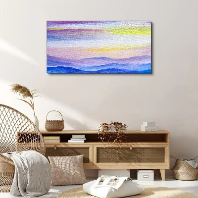 Foto leinwand Morgenlandschaft in Pastelltönen