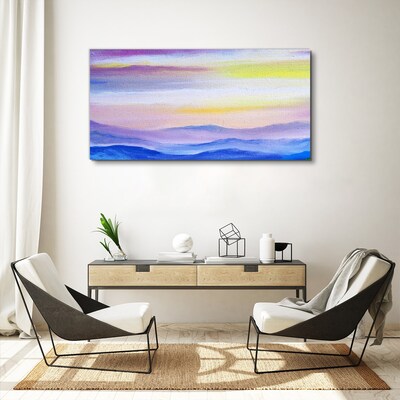 Foto leinwand Morgenlandschaft in Pastelltönen
